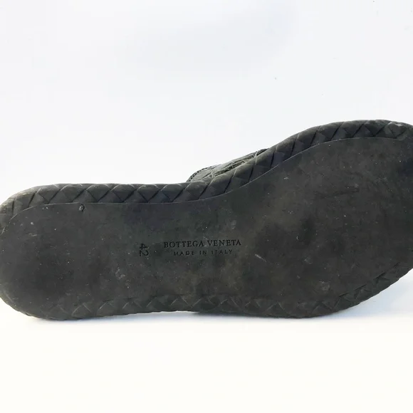 BOTTEGA VENETA SUNDAY FLAT SLIPPER GREENISH CROCODILE LEATHER OPEN TOE MEN'S 42
